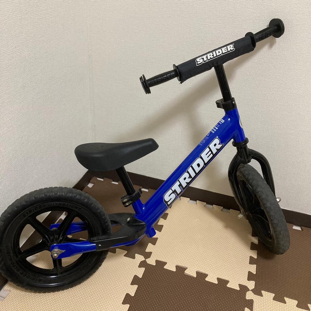 美品 STRIDER ストライダースポーツ バランスバイク 青 美品】ストライダー スポーツ STRIDER sport 青 国内正規品
