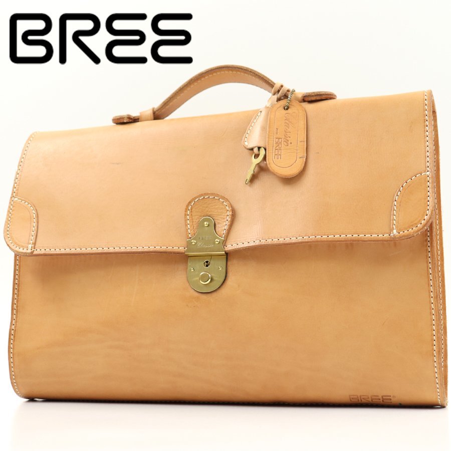 相場価格¥77,000- 美品 ポーランド製 ドイツ老舗 BREE ブリー 牛ヌメ