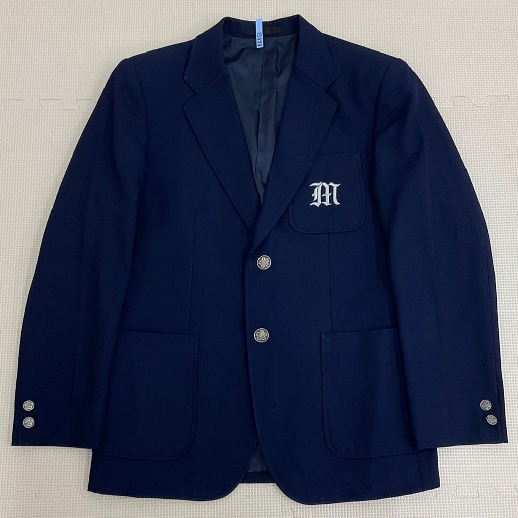 US482 (中古) 神奈川県 川崎市立 南加瀬中学校 男子学生服 4点セット /指定品/165A/W64/ブレザー/ズボン/ネクタイ/ベルト/冬服/制服/学生服_画像2