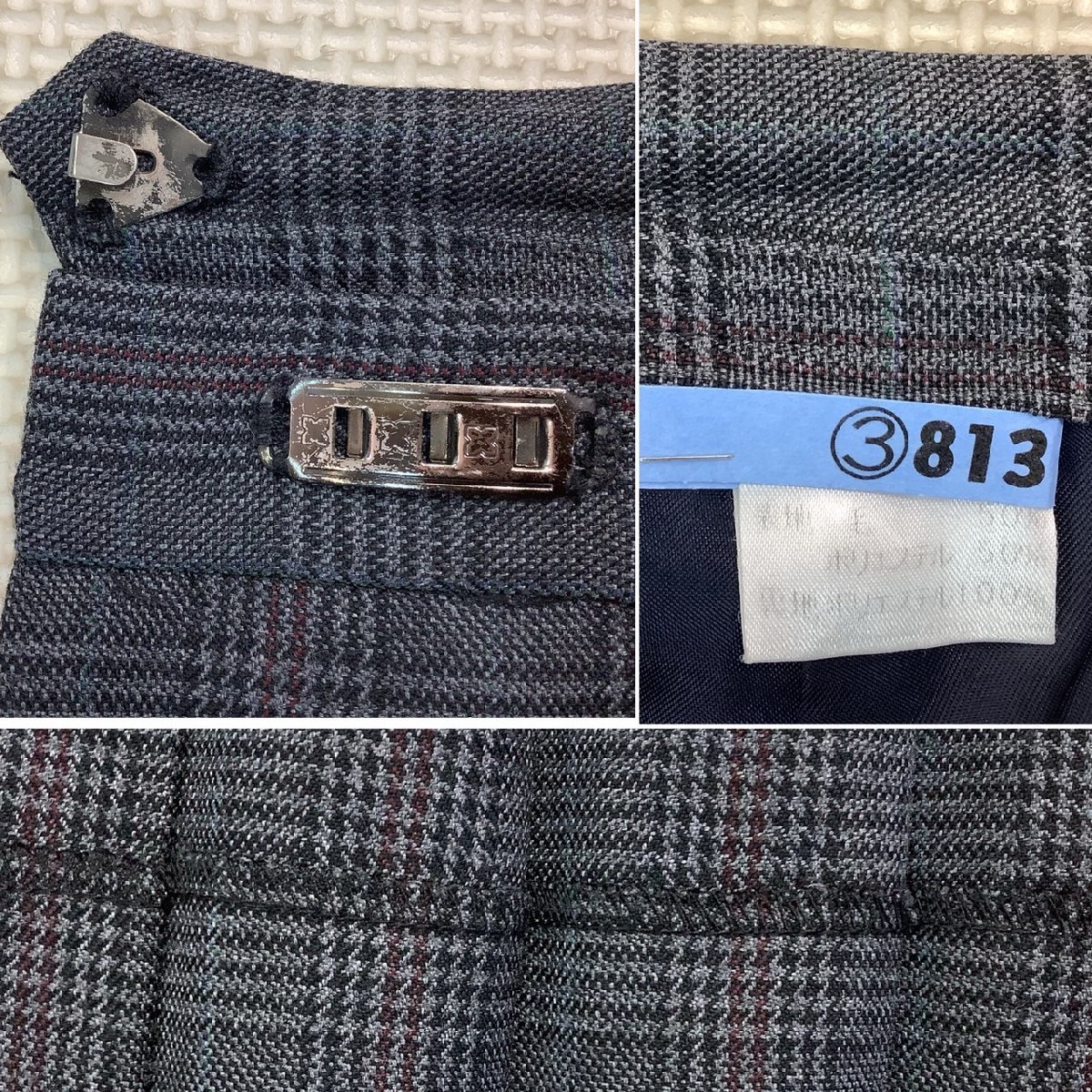 お歳暮 Y)I812 (中古) 新潟県 私立 新発田中央高校 3点セット /小さめ/4 学生服