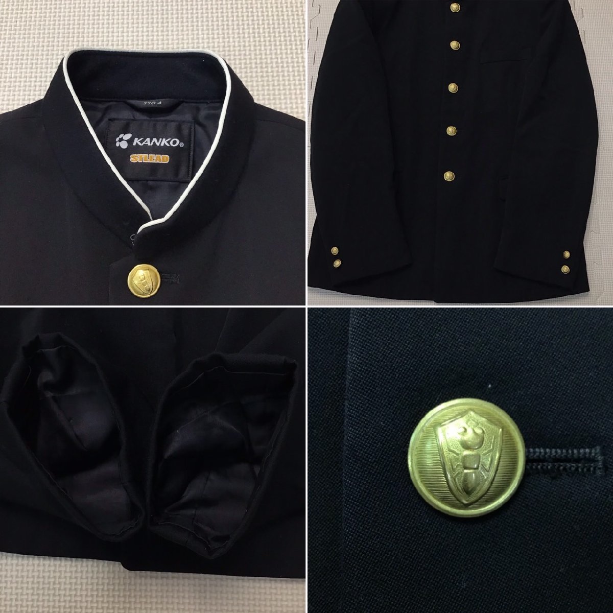 OT514 ( box )( used ) Tochigi prefecture country book@ junior high school ( old uniform ) C rank man . school uniform 7 point set / designation goods /165A/170A/W73/W79/ black / uniform / school uniform / standard type school uniform 