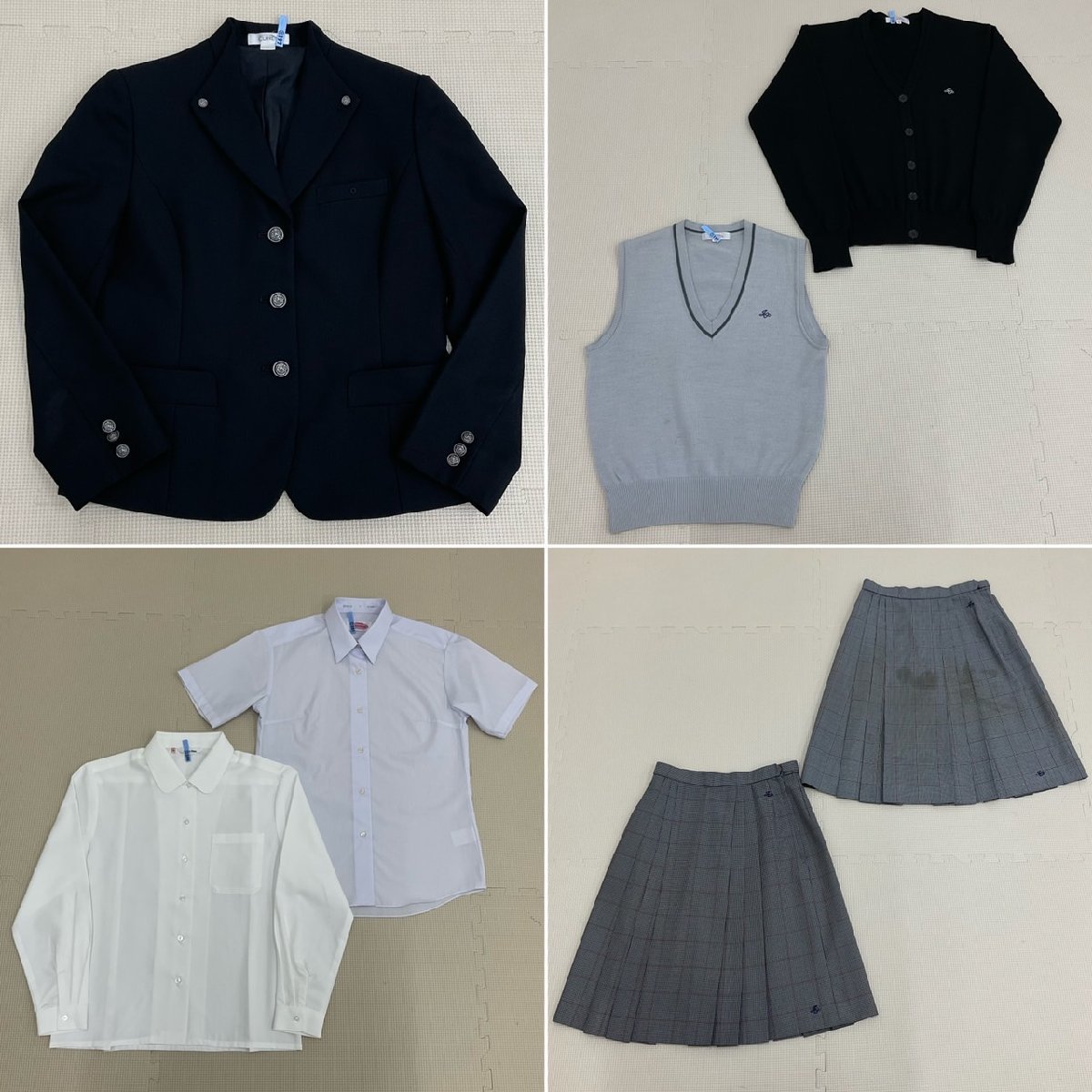 メーカー直売所 US476-3 /S/M/W66 7点セット 泉大津高校 大阪府 (中古) 学生服