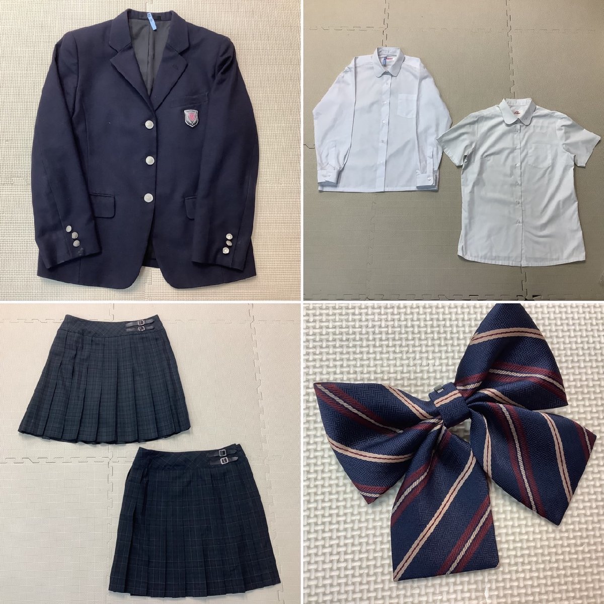Y)I76 (中古) 山形県 南陽高校 6点セット /11R/165/W70/ブレザー Y)I76 (中古) 山形県 南陽高校 6点セット /11R/165/W70/ブレザー