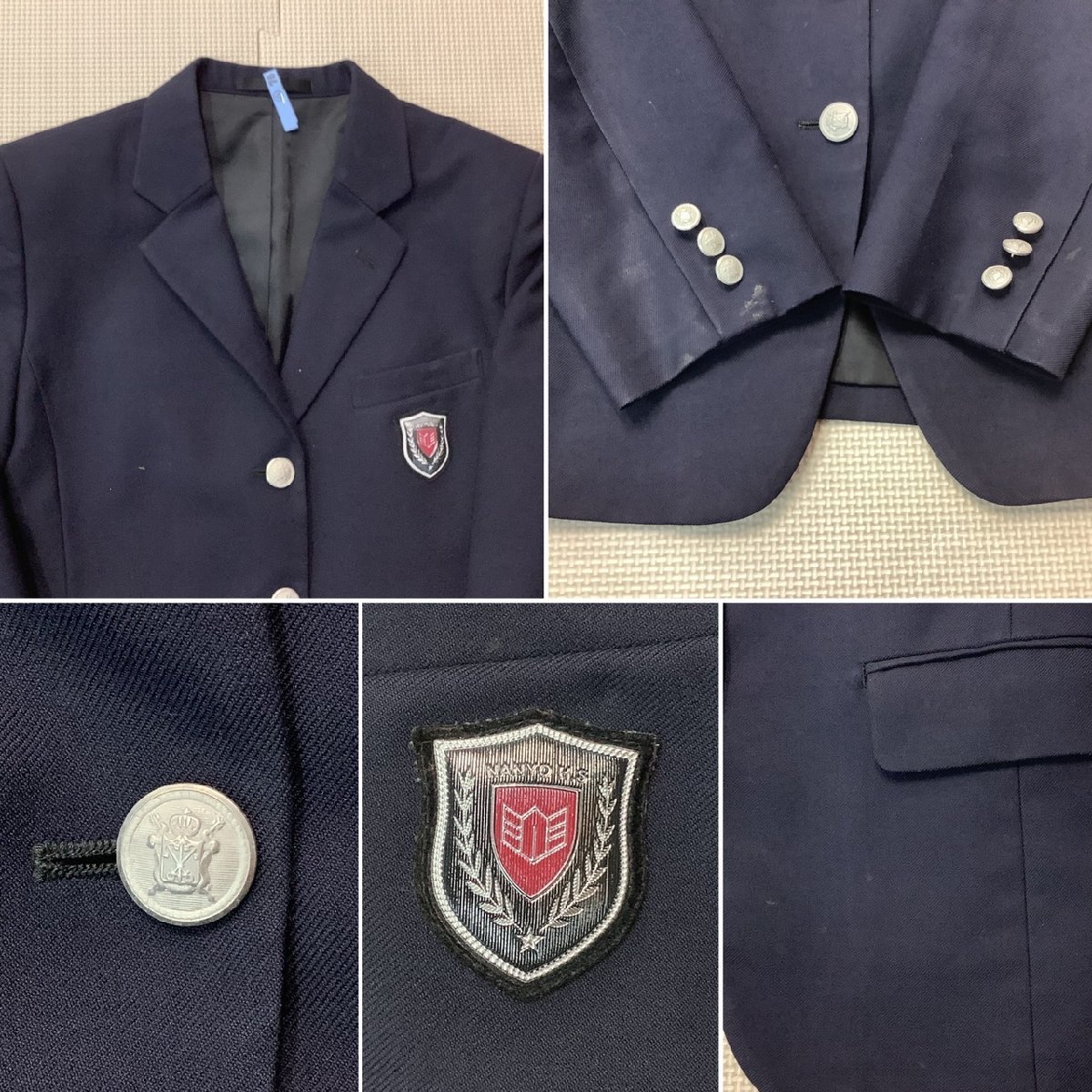 Y)I76 (中古) 山形県 南陽高校 6点セット /11R/165/W70/ブレザー Y)I76 (中古) 山形県 南陽高校 6点セット /11R/165/W70/ブレザー