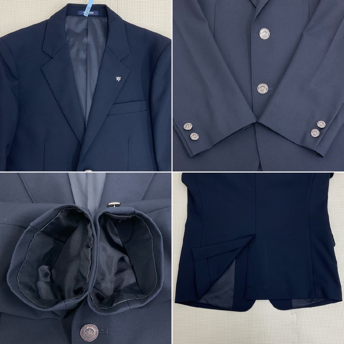 US650-2 (中古) 大阪府 布施高校 男子学生服 4点セット /指定品 US650-2 (中古) 大阪府 布施高校 男子学生服 4点セット /指定品