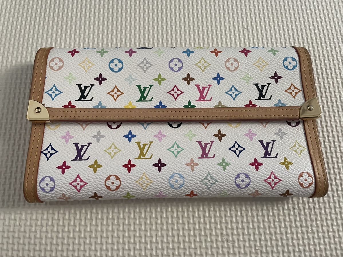 美品 ルイヴィトン LOUIS VUITTON 長財布 ポルトトレゾール