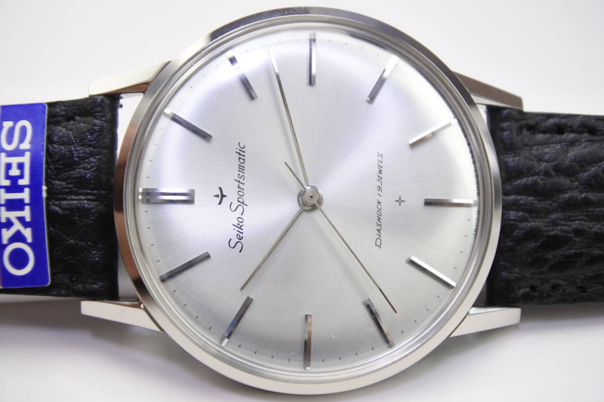 欲しいの ☆☆☆ 奇跡未使用　1960年代名機 極珍美品 純正ベルト 自動巻紳士腕時計 SPOTSMATIC　１９石１５０１７ SEIKO その他