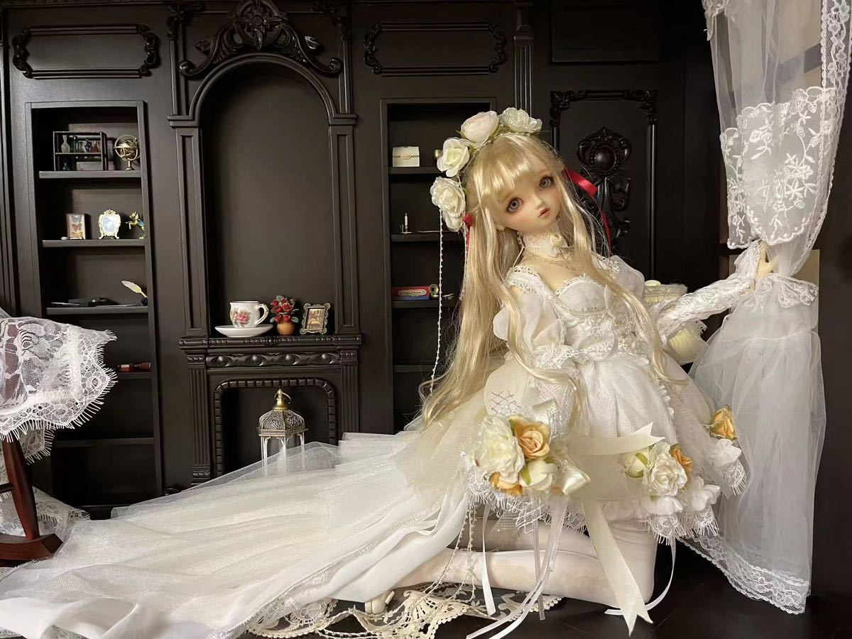 BJDドール用ドールハウス 1/4サイズ MSD/MDD/kumakoサイズ通用 色のオーダー可能 3
