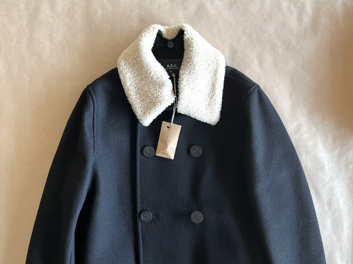 a.p.c. アーペーセー ボア アウター ジャケット Pコート - 通販