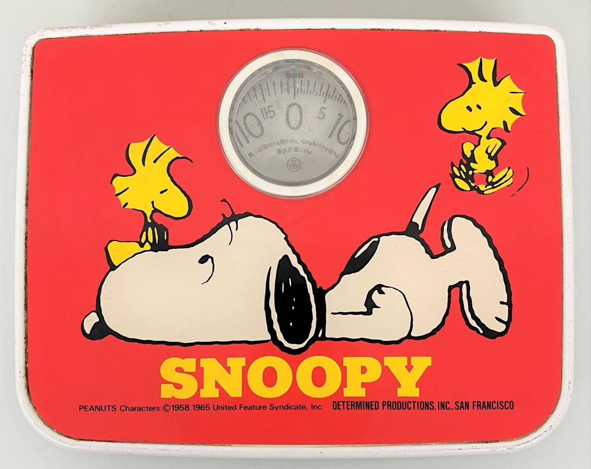 SNOOPY スヌーピー ＊体重計 ヘルスメーター ＊TANITA タニタ ＊当時物 レトロ コレクション ファンシー ポップ  ＊300mm×240mm×50mm(体重計)｜売買されたオークション情報、ヤフオク! の商品情報をアーカイブ公開 