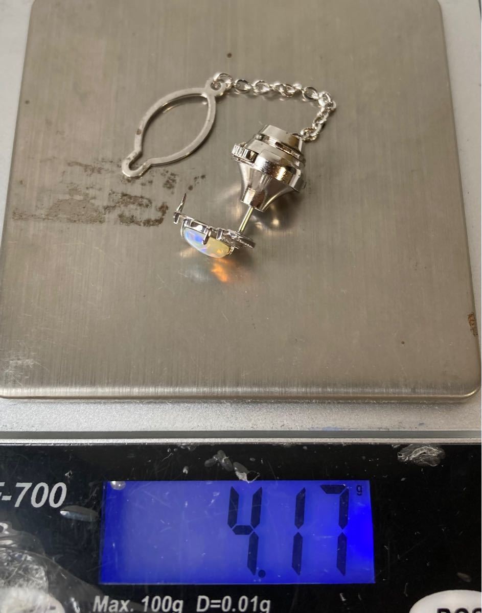 超特価セール オパール 18K タイタック □ L.RIDGE □ タイタックピン