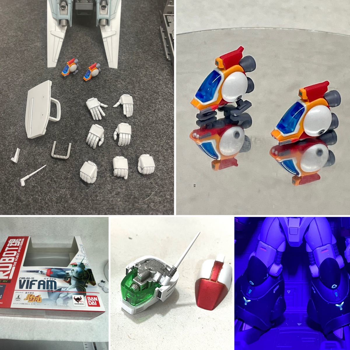 バンダイ ロボット魂 リペイント バイファム スリングパニアー 全塗装