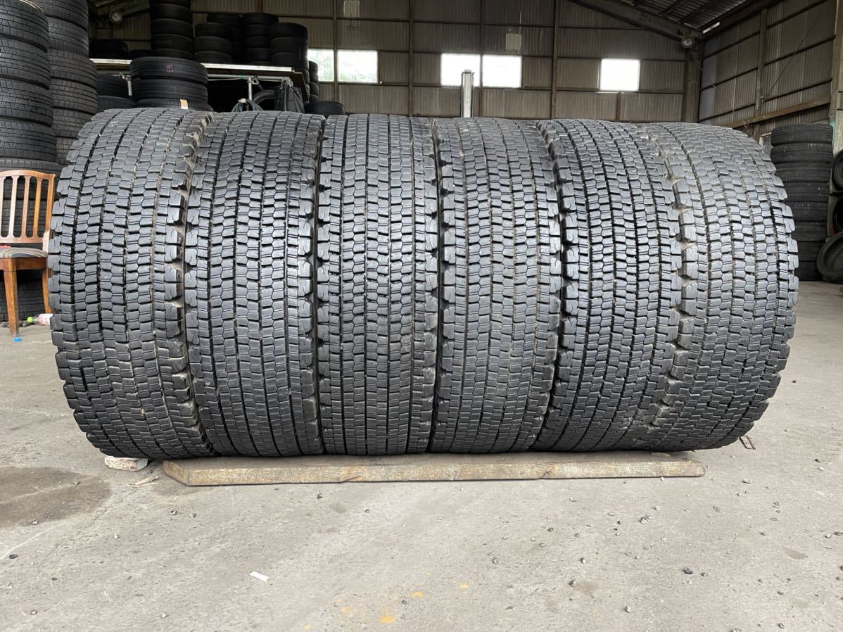 245/70R19.5 ブリヂストン W900 6本セットをバリ山 2019年製