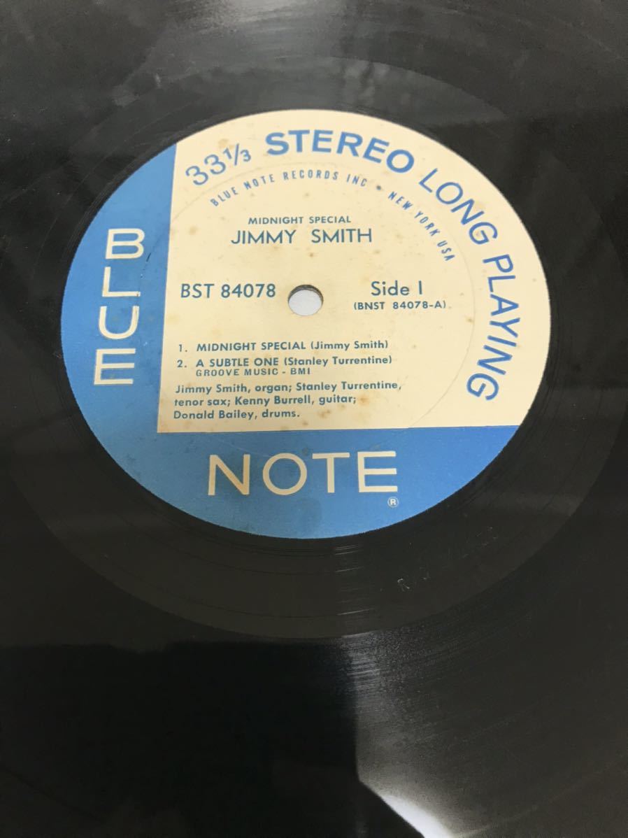 ◎Z047◎LP レコード JIMMY SMITH/MIDNIGHT SPECIAL/BLUE NOTE ブルーノート US盤 RVG刻印_画像4