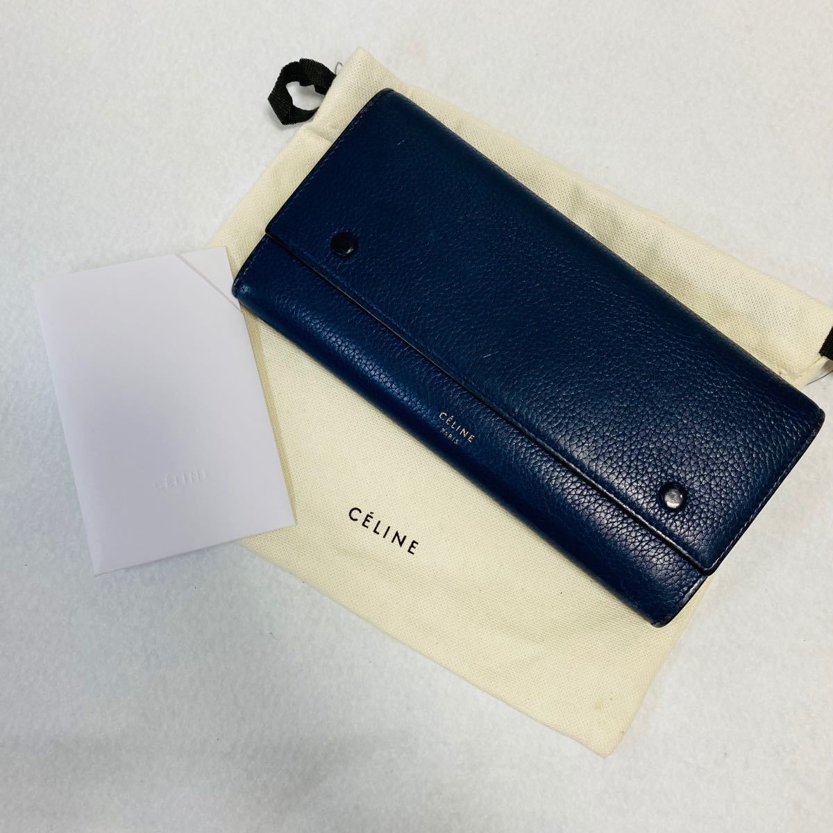 美品】 CELINE セリーヌ ラージフラップマルチファンクション レザー