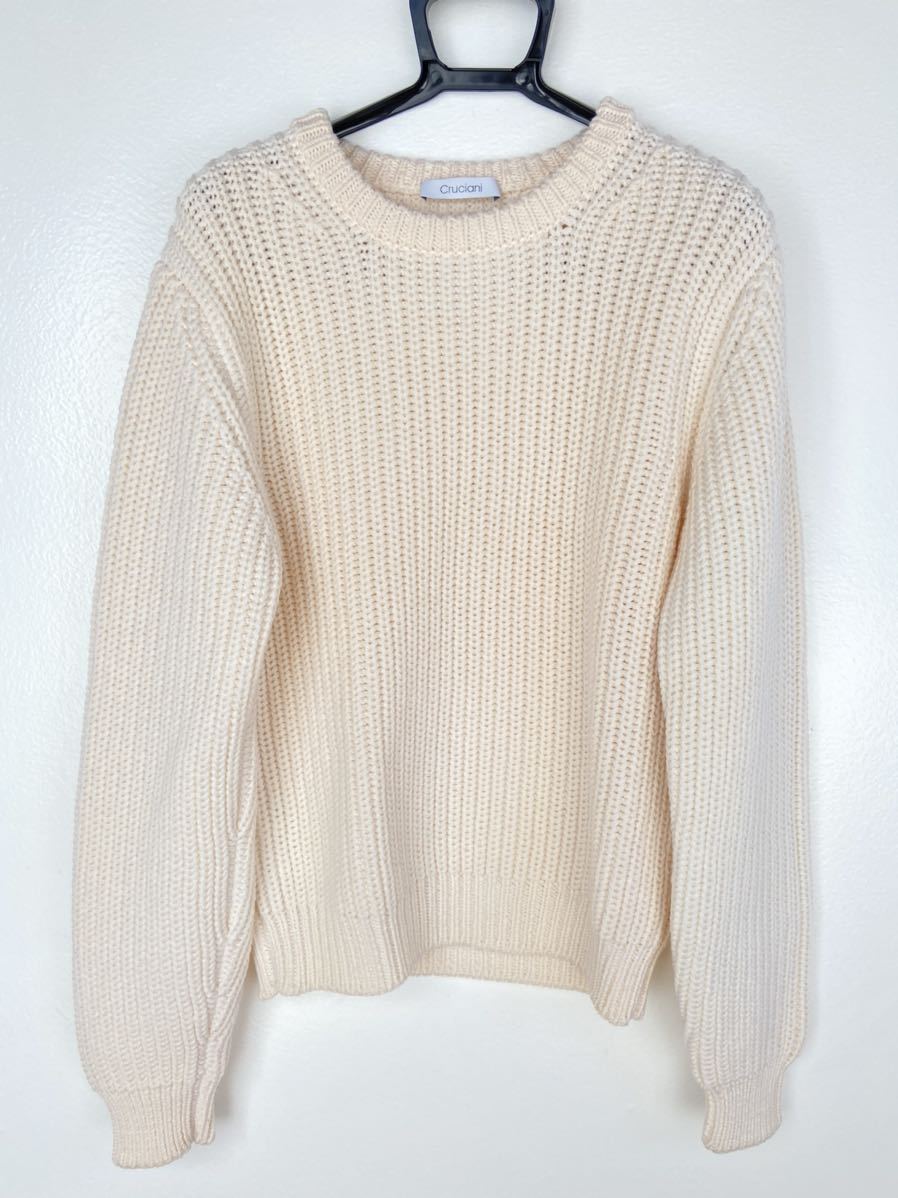 美品 cruciani クルチアーニ 厚手 サイズ44 ニット セーター メンズ