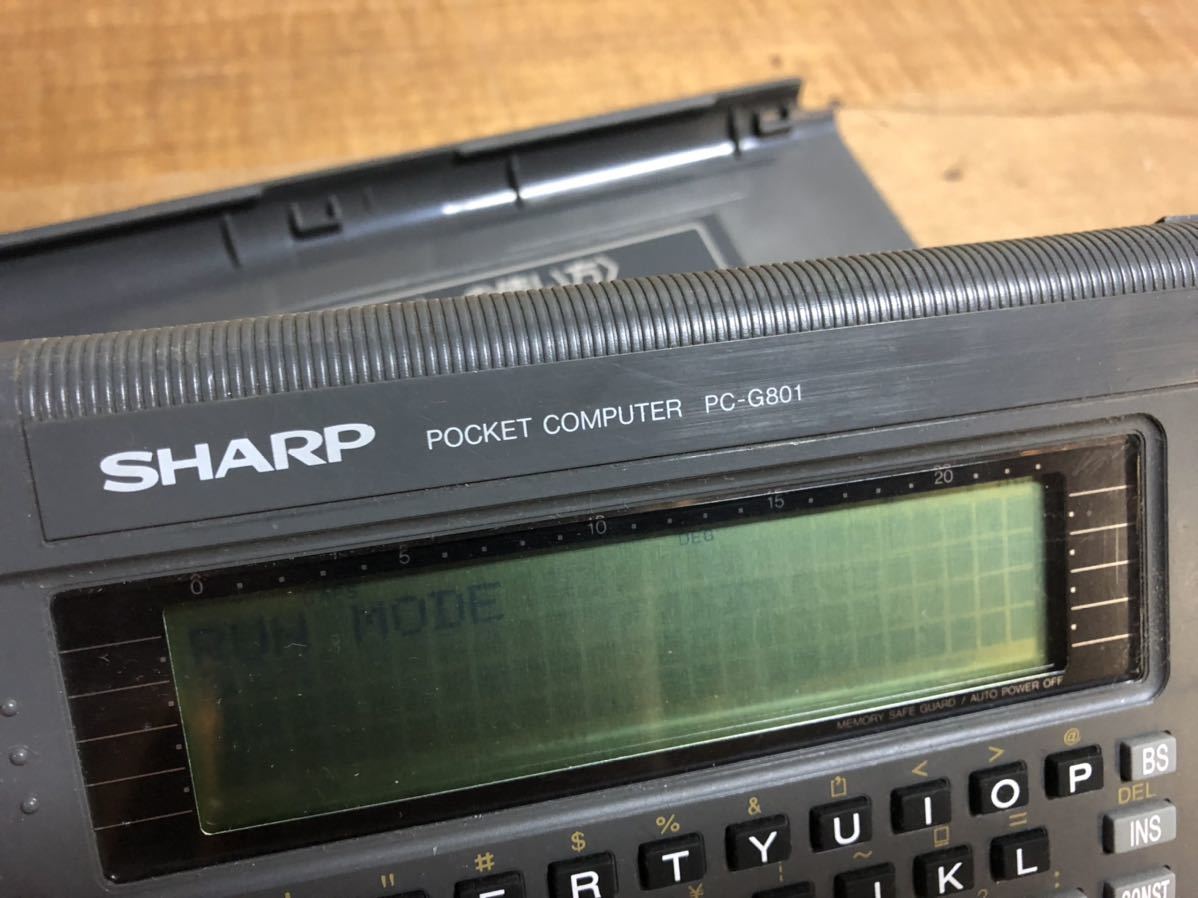 SHARP pocket computer pc-g801 ポケットコンピュータシャープ スーパーカレッジ_画像3