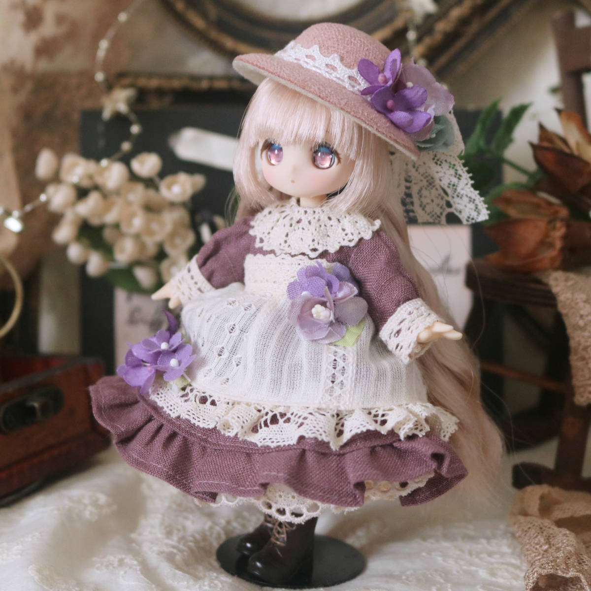 Yahoo!オークション - ロマティカ【お花のエプロンドレスセット Yahoo!オークション - ロマティカ【お花のエプロンドレスセット