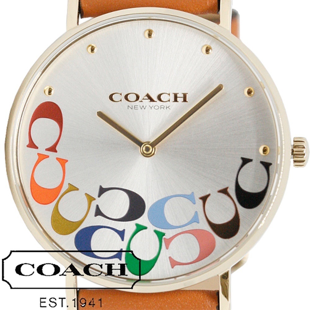 COACH コーチ ペリー レインボー コレクション レインボーシグネチャー柄 レディース ウォッチ/腕時計
