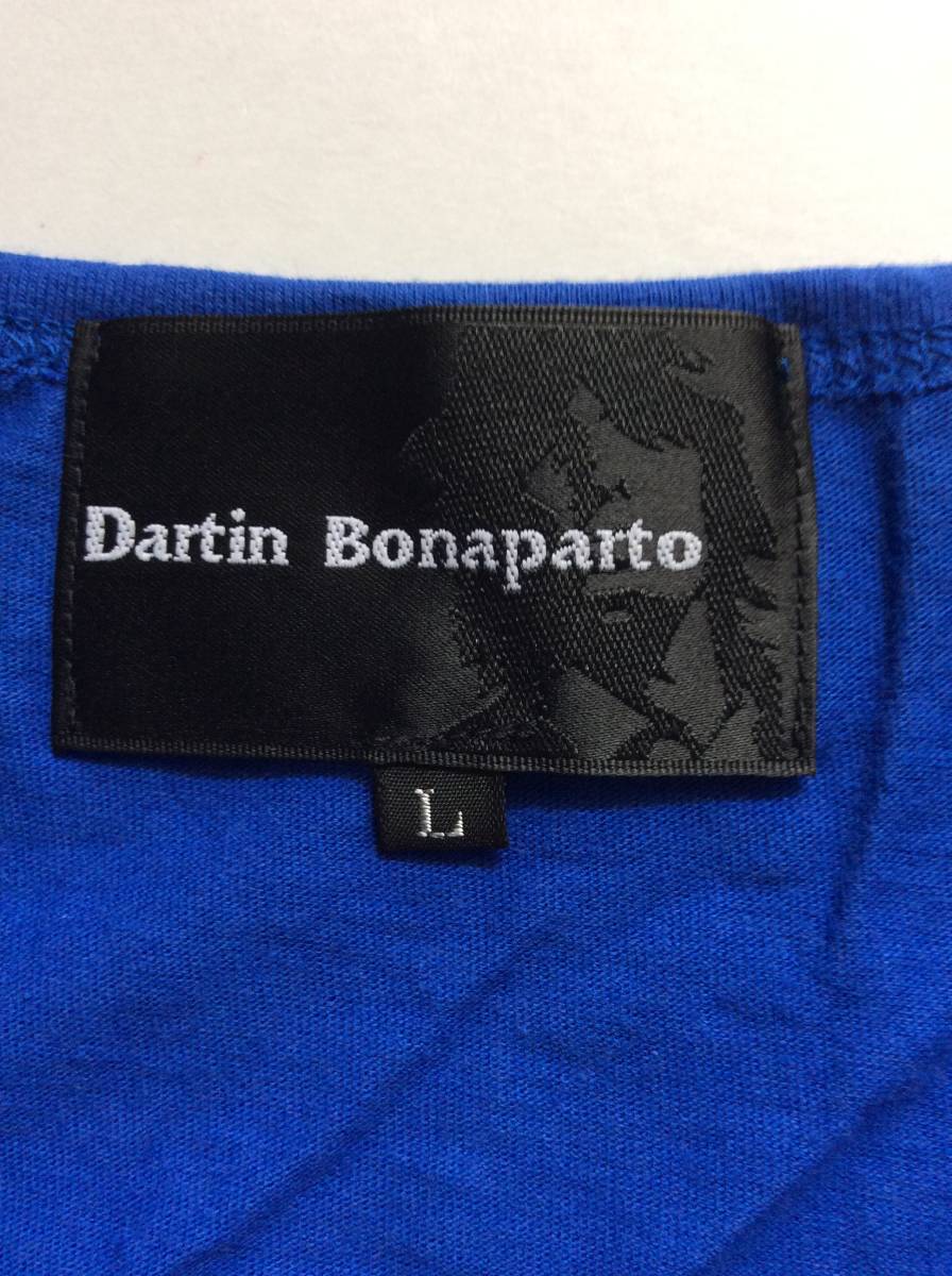 ダルタンボナパルト (Dartin Bonaparto) ブルーTシャツ MICK ライジングサン モチーフ サイズ : L_画像6