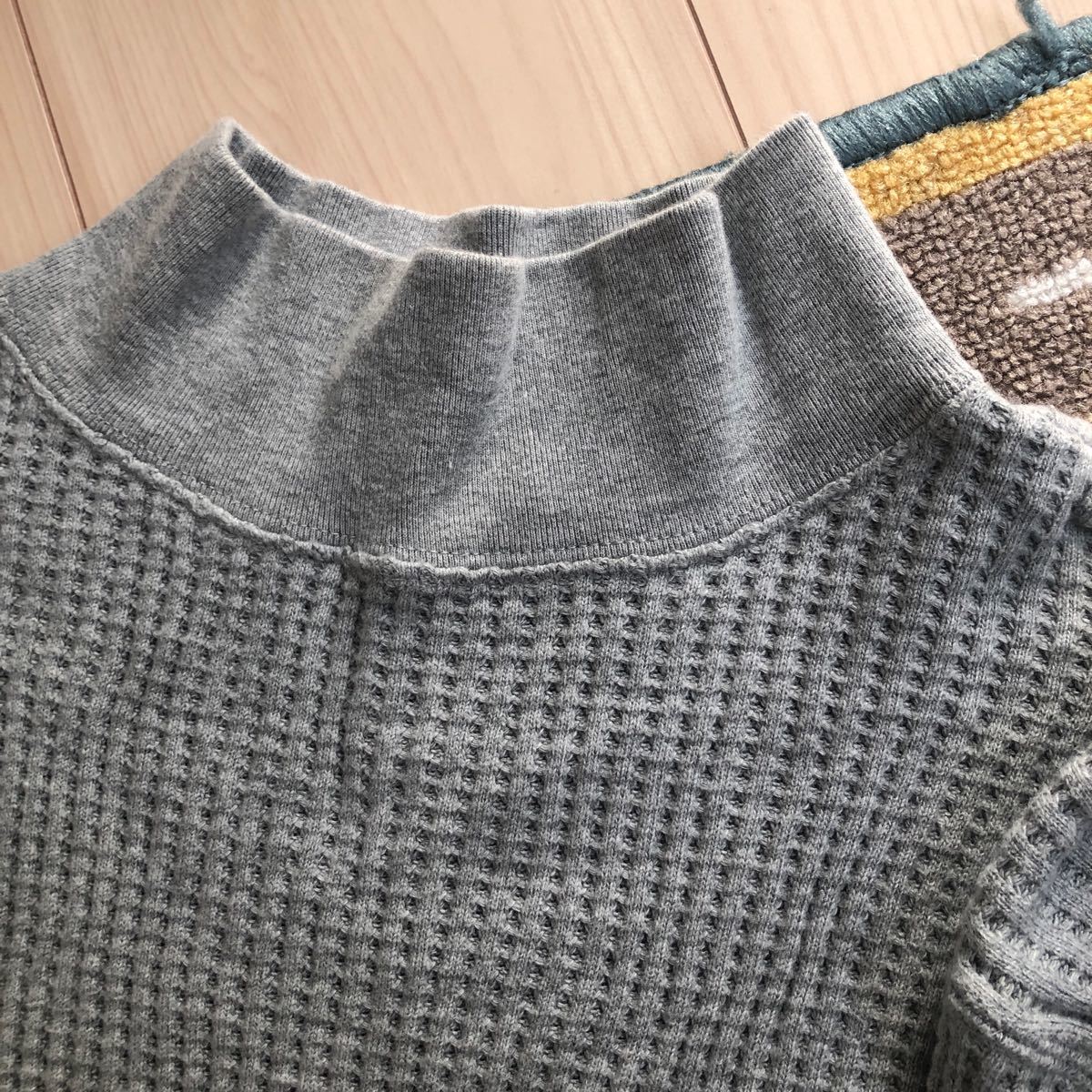 UNITED ARROWS green label relaxing ワッフル生地 コットン ロングワンピース