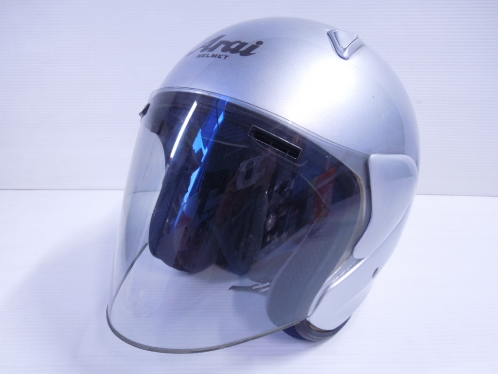 □Arai アライ ジェットヘルメット SZ SNELL Lサイズ シルバー