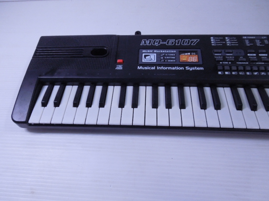 ヤフオク! - □電子キーボード 電子ピアノ MQ-6107 61鍵盤□