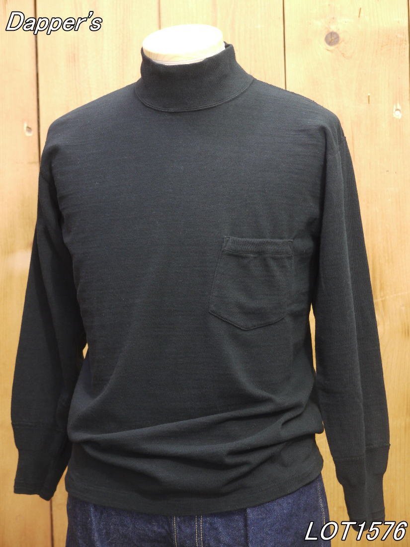 【在庫僅少】 新品 dapper's ハイネック LOT1576 ブラック 38 モックネックロングスリーブTシャツ ダッパーズ Mサイズ 【在庫僅少】 新品 dapper's ハイネック LOT1576 ブラック 38 モックネックロングスリーブTシャツ ダッパーズ Mサイズ