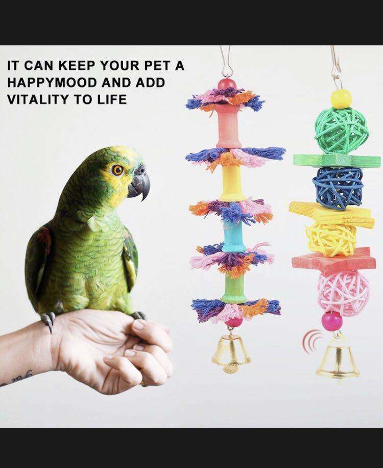  bird for toy 10 piece set * pet accessories birds .. kind parrot parakeet breeding bird cage cage ladder ball rope colorful j01556