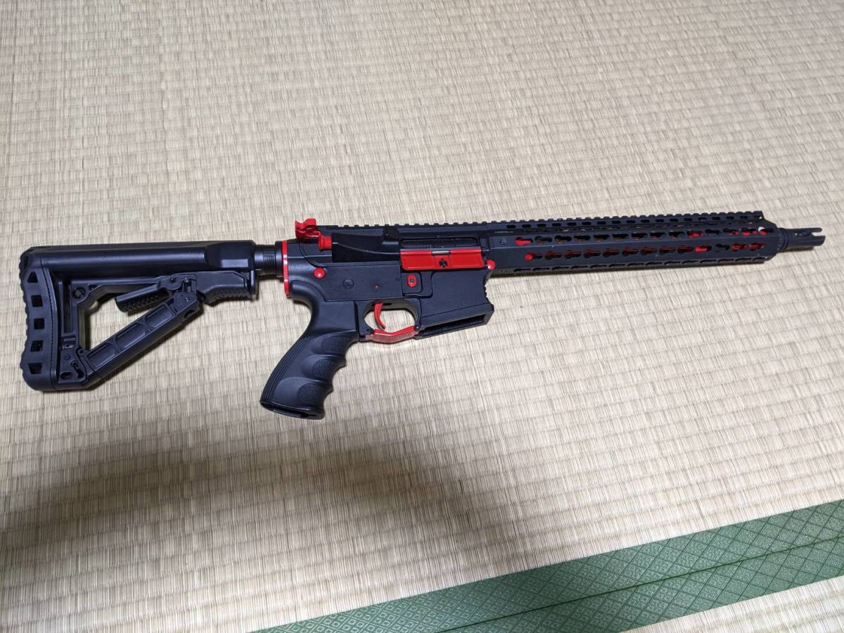 G&Gアーマメント製 CM16 SRXL 電動ガン スタンダードタイプ RED 箱 取