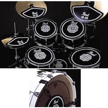 Pearl ドラム用 ラバーパッド 10点セット パール トレーニング用 消音パッド @ローランド タマ ヤマハ ジルジャン