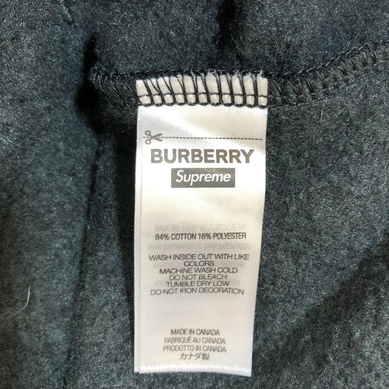 【中古】Supreme×Burberry Box Logo Hooded Sweatshirt Black L シュプリーム バーバリー[240091302701]_画像7