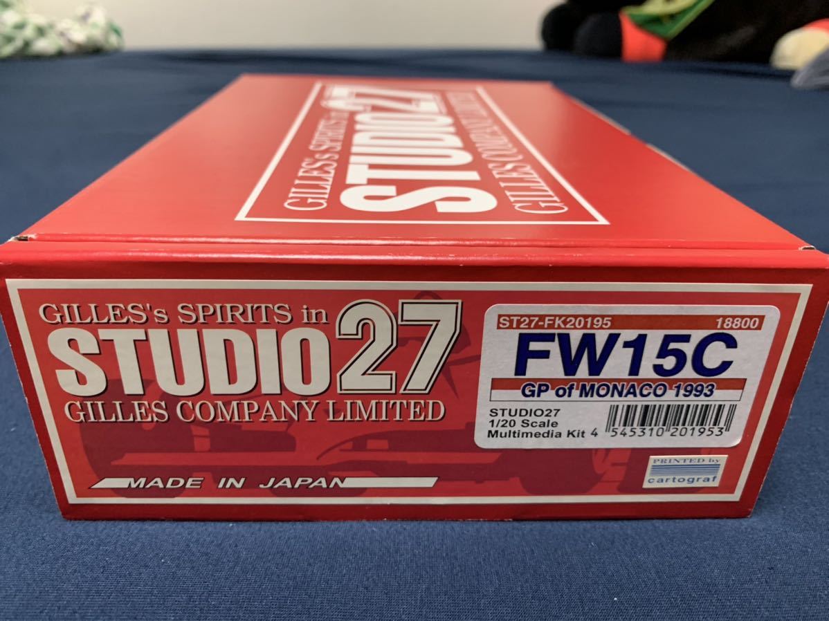 激レア】STUDIO27 ウィリアムズ ルノー FW15Cモナコ プロスト 1 激レア】STUDIO27 ウィリアムズ ルノー FW15Cモナコ プロスト 1