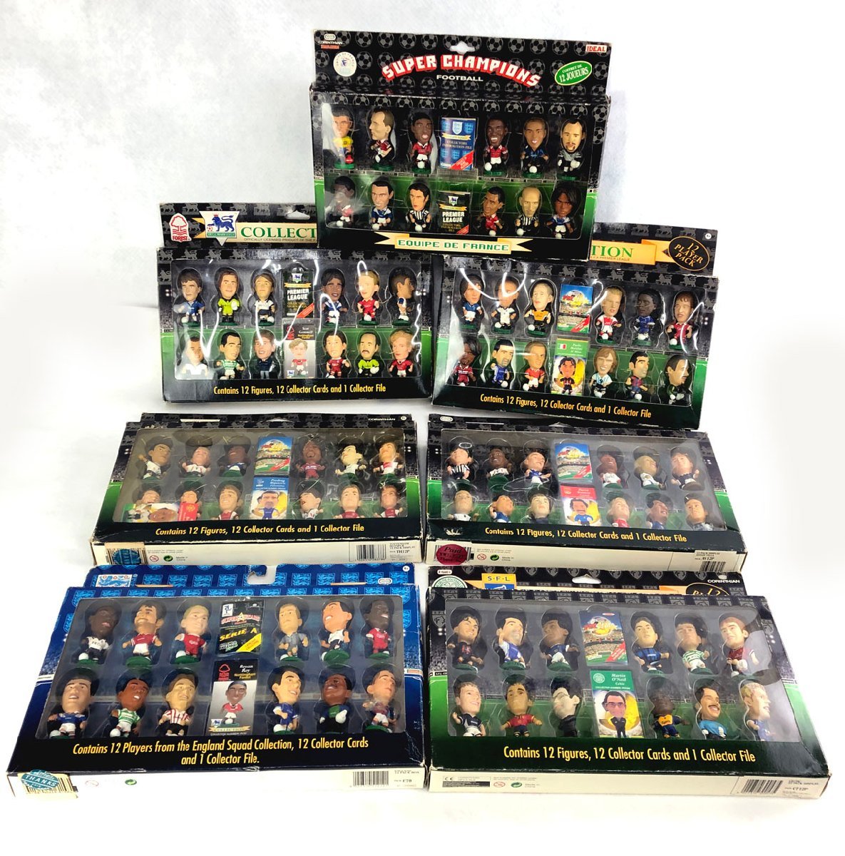 ☆ジャンク品☆サッカー選手のフィギュア×12(7箱セット) CORINTHIAN