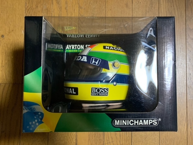 優れた品質 ☆MINICHANNMPS☆1/2 AYRTON Helmet☆ 1988 SENNA F1