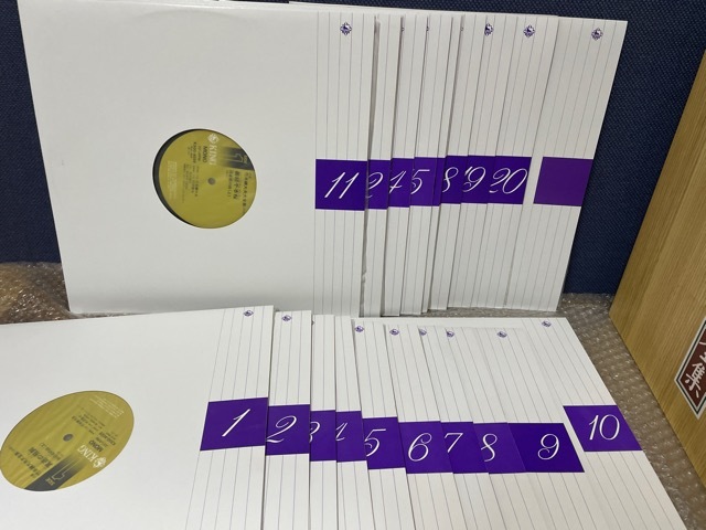 ☆LPレコード 20枚+付録LP1枚 八世 竹本綱大夫大全集 解説本付き