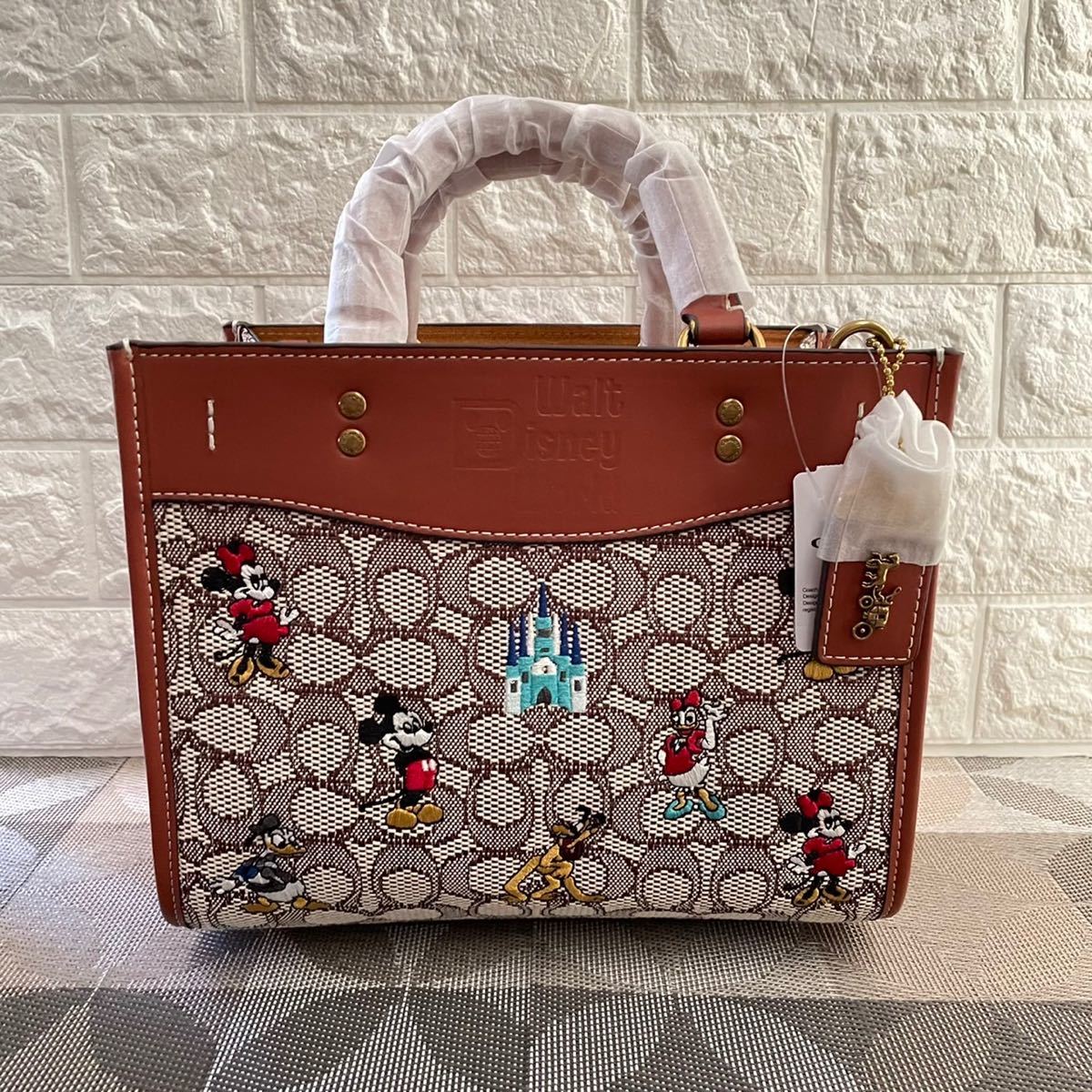 DISNEY x COACH ローグ 25 シグネチャー ウィズ ミッキーマウス アンド