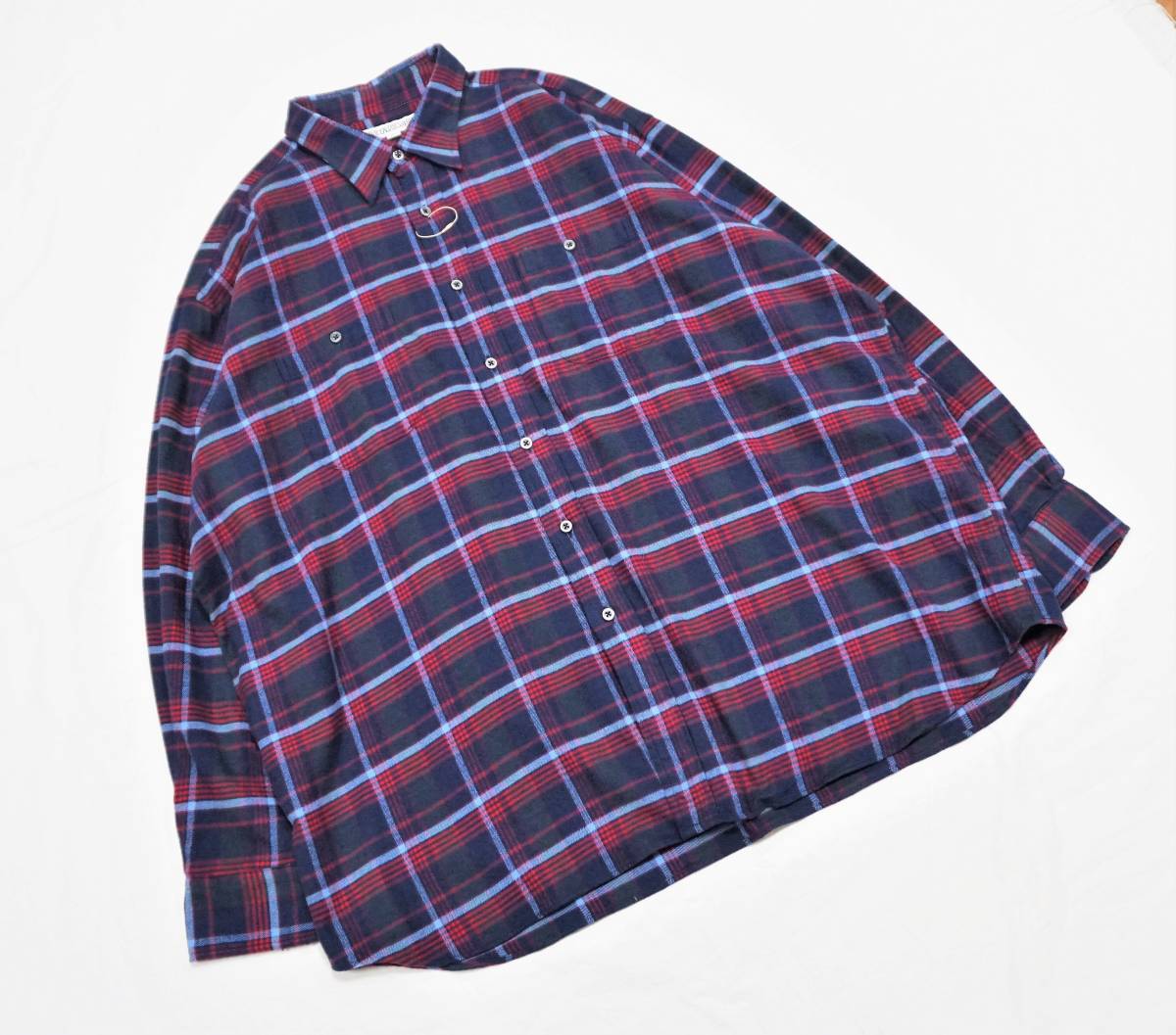 新品 INDIVIDUALIZED SHIRTS コットンフランネルシャツ XL
