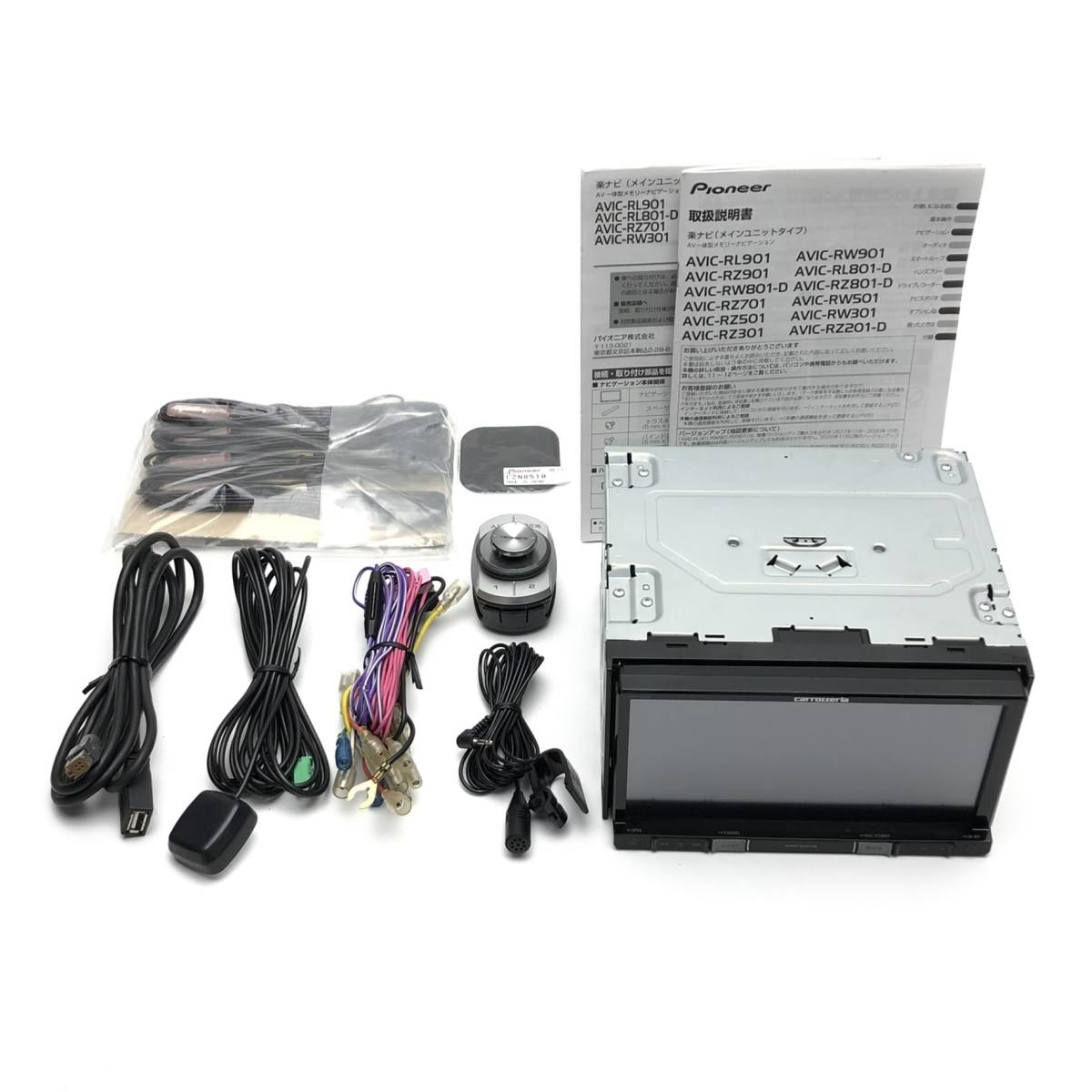 動作OK 良品♪ 楽ナビ AVIC-RZ801-D 地デジ4X4 Bluetooth CD録音 USB