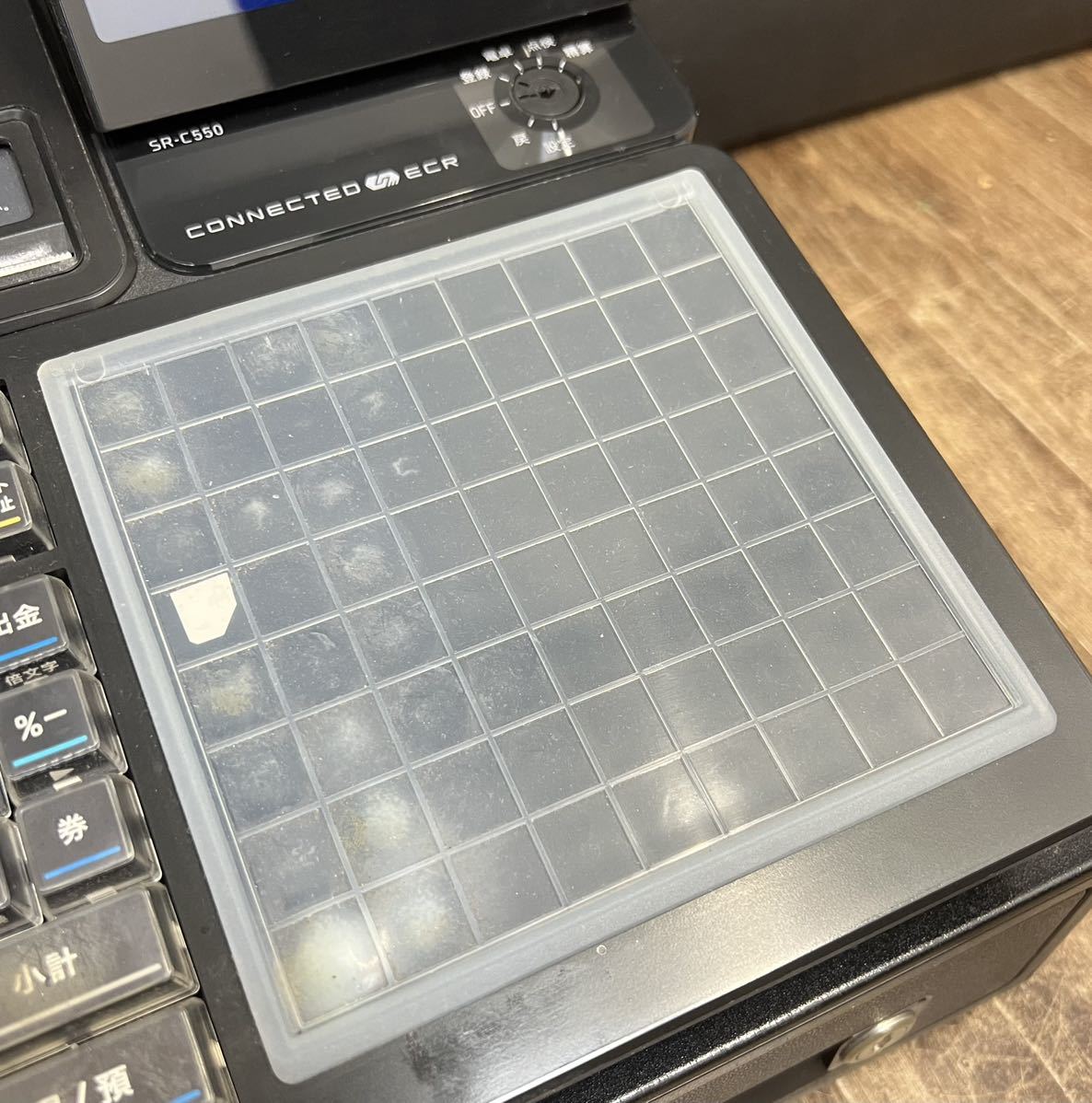 現状渡し□CASIO カシオ 電子レジスター SR-C550 鍵付き スマホ対応