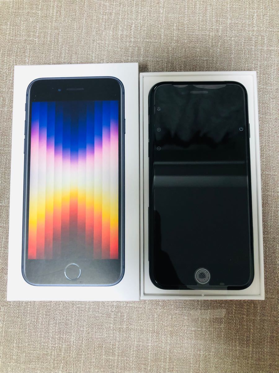 新品・未使用】iPhone SE 第3世代 64GB ミッドナイト SIMフリー Apple