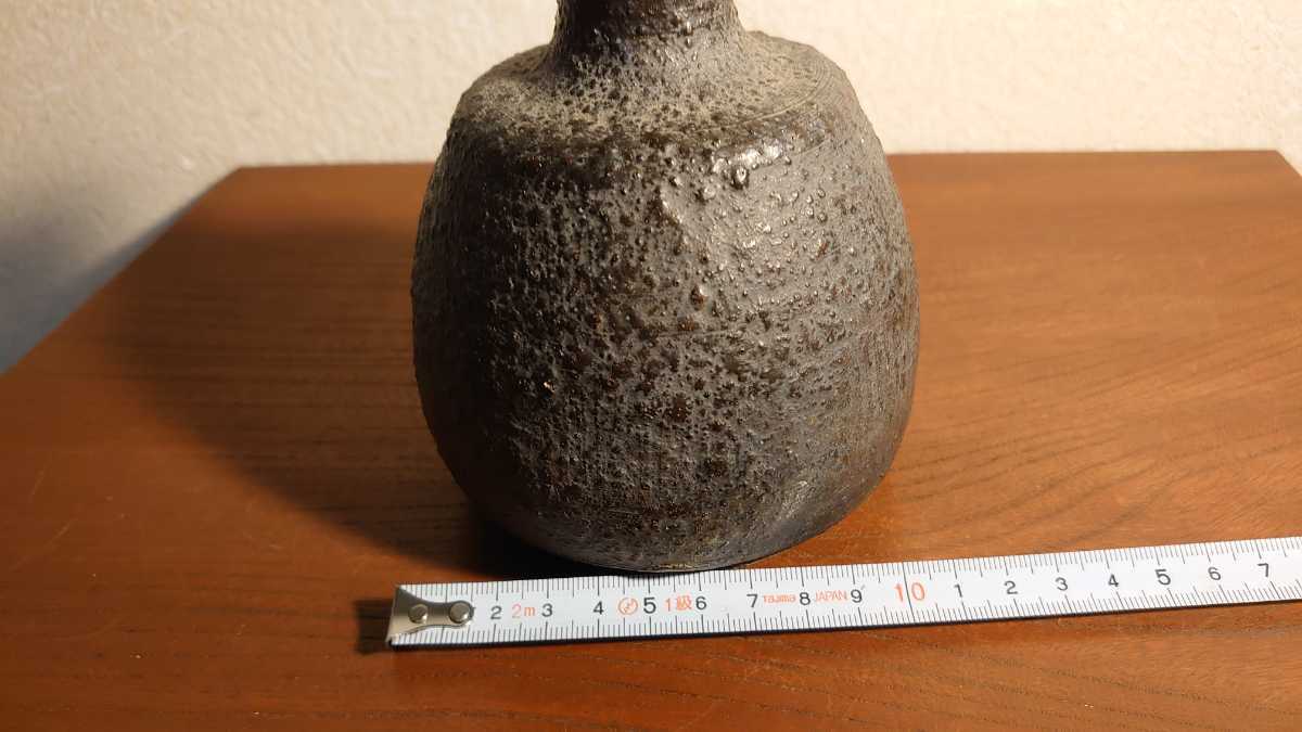 珠洲焼 小壷 古陶器 花入 アンティーク小壷 蔵出し 茶道具 丹波焼 1客-