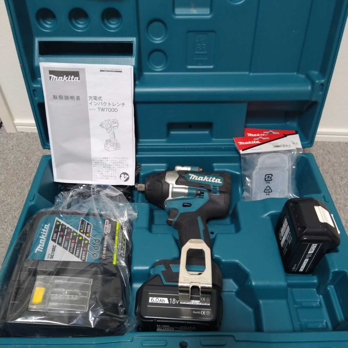 現役良品! マキタ 18Vインパクトレンチ TW700DRGX フルセット