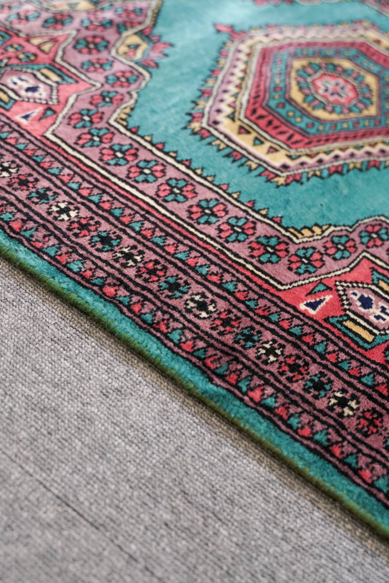 廊下敷きパキスタン手織り絨毯 Size:290×75cm ランナー
