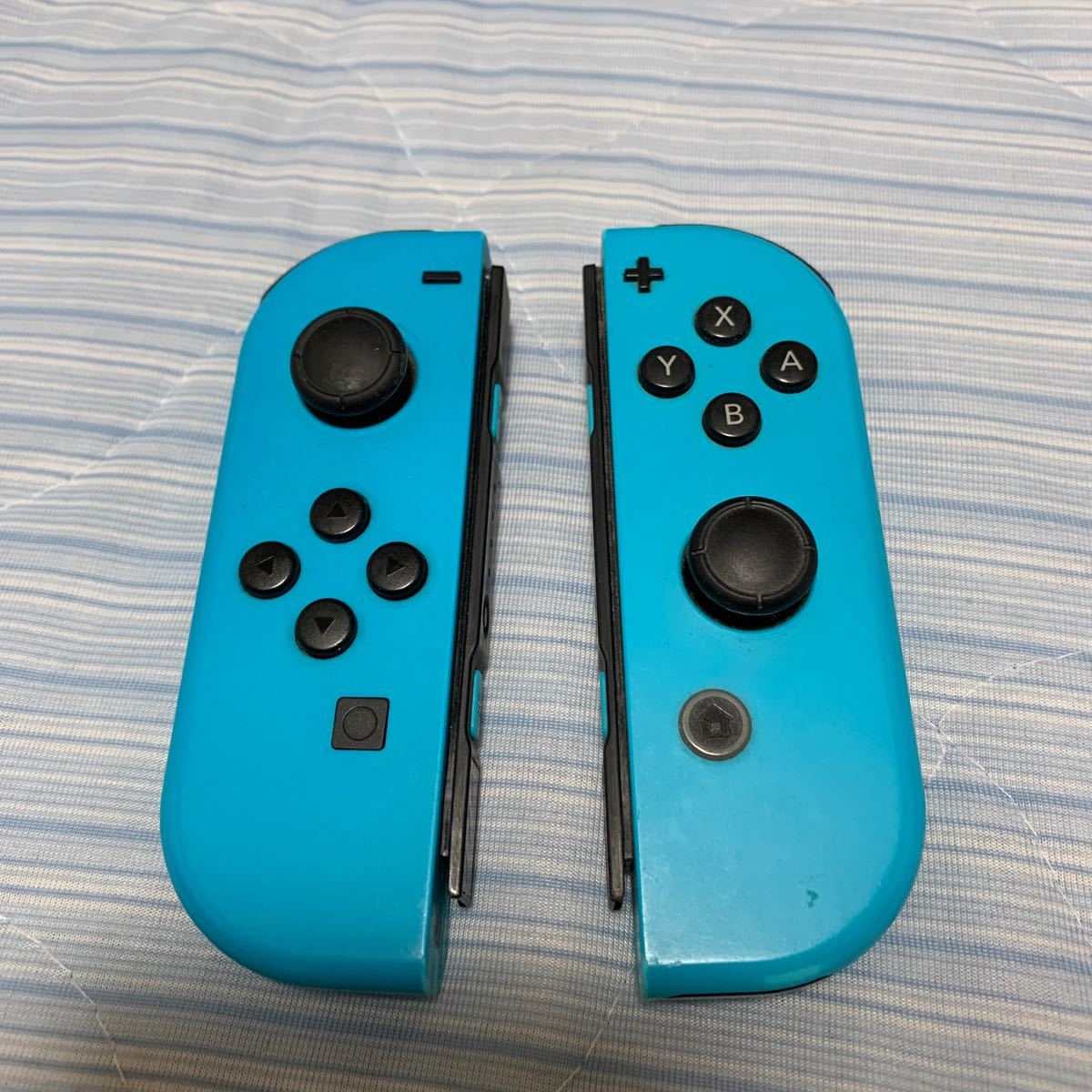 Nintendo Switch ジョイコン Joy-Con ネオンブルー 任天堂　純正　ストラップ　スイッチ　コントローラー