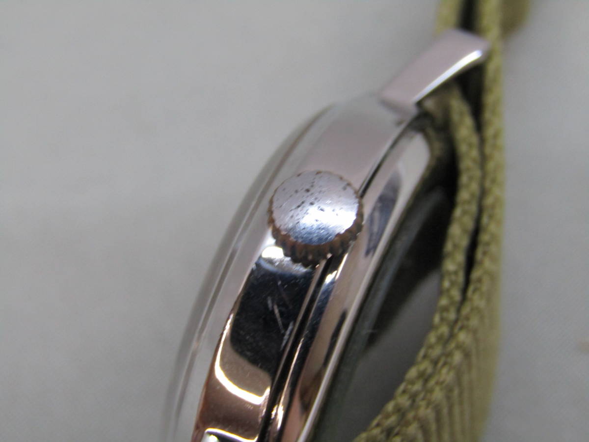 158-KA935-60s WTYPMAHCKNE ロシア製 手巻き時計 腕時計 ウォッチ グリーン 中古品_画像10