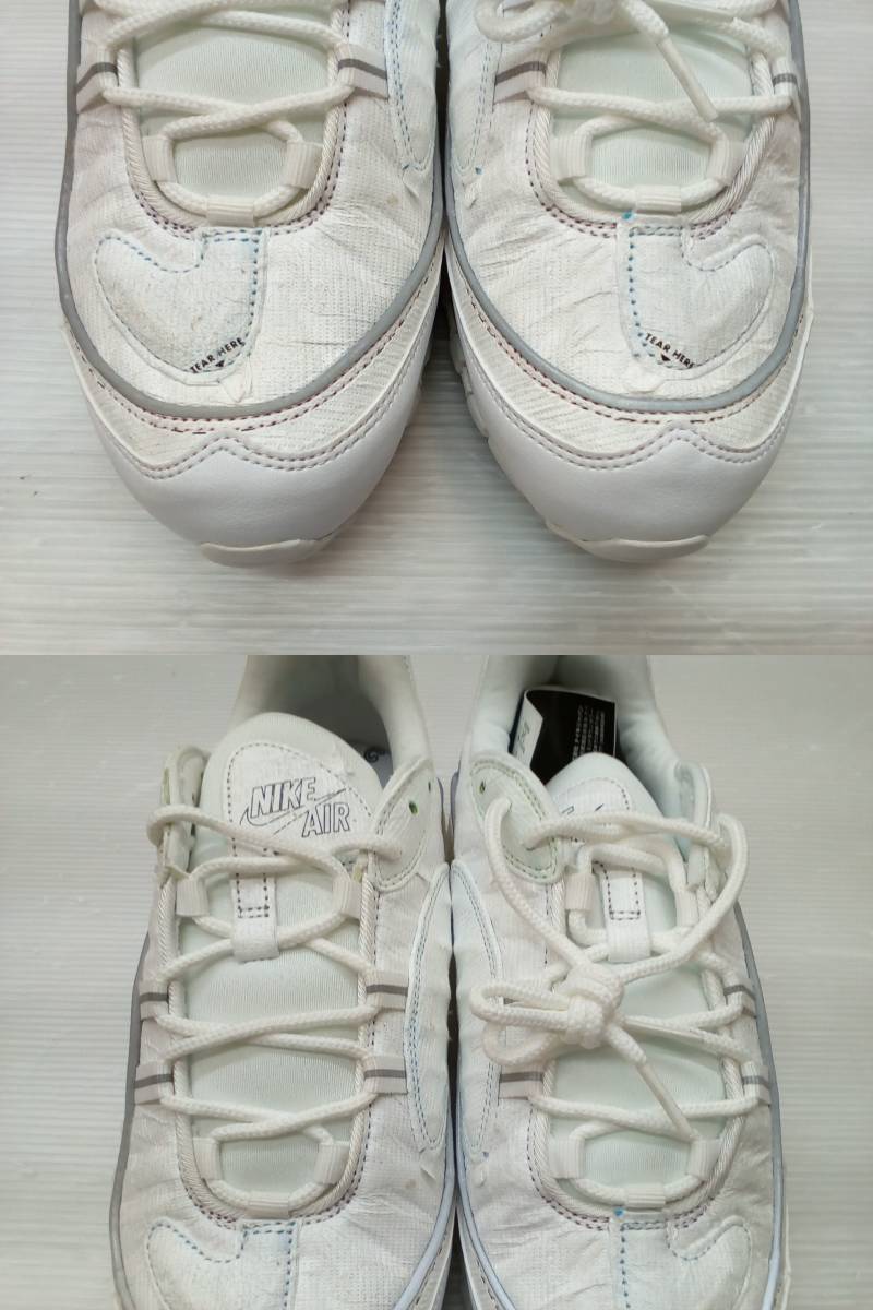 153-KB1144-100: NIKE WMNS AIR MAX 98 WHITE/MULTI ナイキ エアマックス98 ホワイト/マルチ タグ付き未使用品