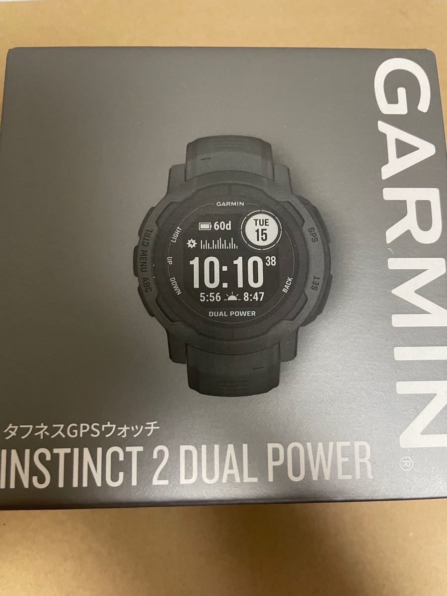 GARMIN(ガーミン) Instinct 2 Dual Power Graphite Suica対応 タフネス