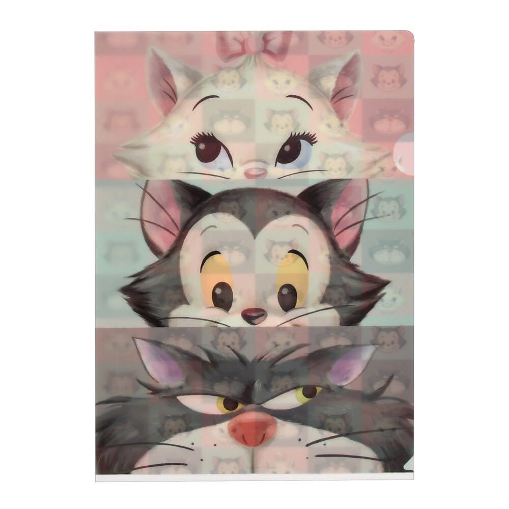 【新品・未使用品】ディズニーDisney猫の日CAT DAY2022クリアファイル4枚セット マリー・フィガロ・ルシファ―