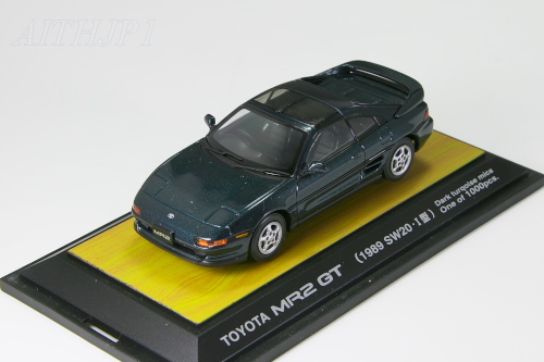 TOSA 1/43 トヨタ MR2 GT 1989 I型 SW20 ターコイズ 1000台限定_画像1